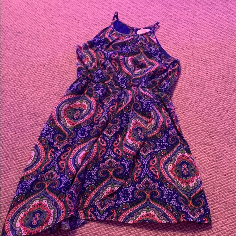 Blue,green and orange dress!